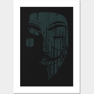 anonymous mask internet Posters and Art